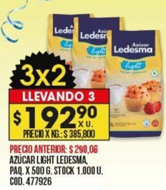 Coto Azúcar Light Ledesma oferta