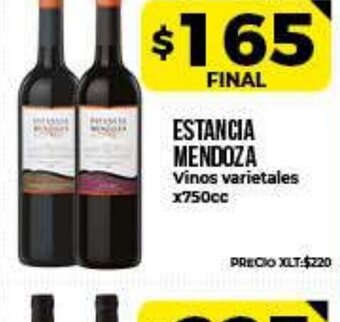 Supermayorista Vital Estancia Mendoza Vinos varietales x750cc oferta