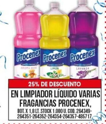Coto En Limpiador Líquido Varias Fragancias Procenex oferta