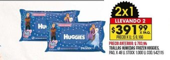 Coto Toallas Húmedas Frozen Huggies oferta