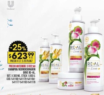 Coto Shampoo/Acondicionador Dove Re+Al oferta