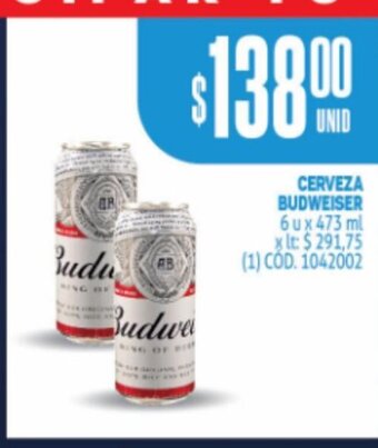 Makro Cerveza Budweiser oferta