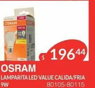Masivos Osram lamparita led value calida fria oferta