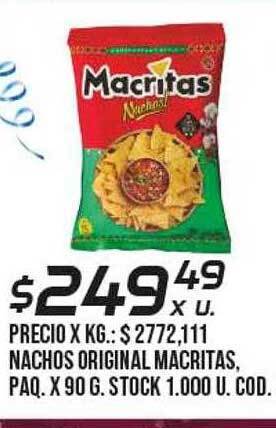 Coto Nachos original macritas oferta