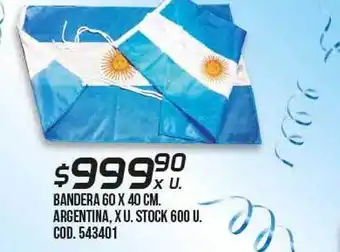 Coto Bandera 60 x 40 cm argentina oferta