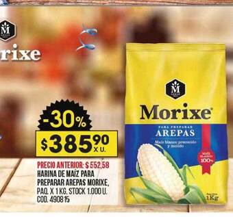 Coto Harina de maiz para preparar arepas morixe oferta
