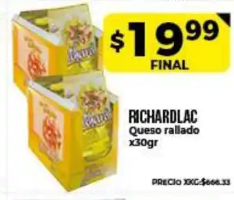 Supermayorista Vital Richardlac Queso rallado x30gr oferta