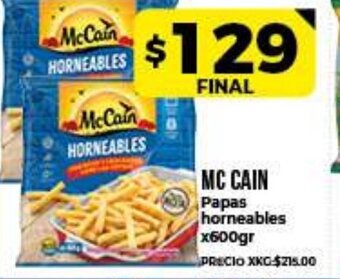 Supermayorista Vital MC Cain Papas horneables x600gr oferta