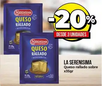 Supermayorista Vital La Serenisima Queso rallado sobre x35gr oferta