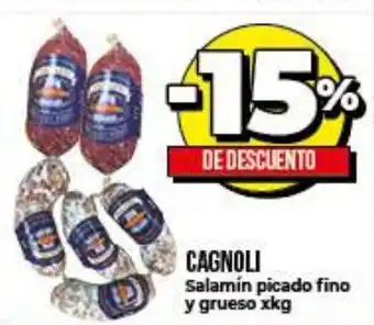 Supermayorista Vital Cagnoli Salamín picado fino y grueso xkg oferta