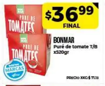 Supermayorista Vital Bonmar Purè de tomate T/B x520gr oferta