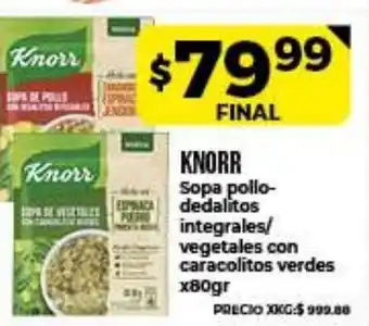 Supermayorista Vital Knorr x 80gr oferta