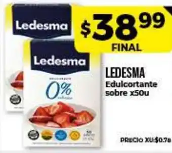 Supermayorista Vital Ledesma Edulcortante sobre x50u oferta