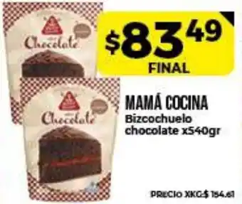 Supermayorista Vital Mama Cocina Bizcochuelo chocolate x 540 Gr oferta