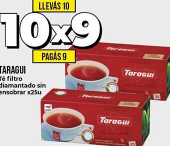 Supermayorista Vital Taragui Tè filtro diamantado sin ensobrar x25u oferta