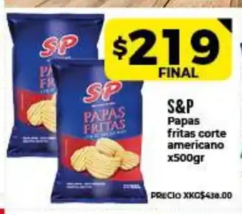 Supermayorista Vital S & P Papas fritas corte americano x 500gr oferta