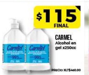 Supermayorista Vital Carmel Alcohol en gel x 250cc oferta