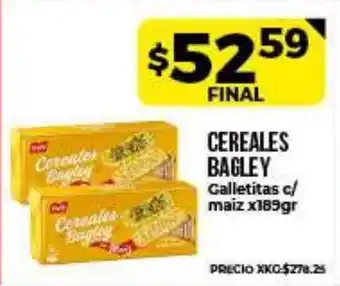 Supermayorista Vital Cereales Bagley Galletitas c/maiz x 189gr oferta