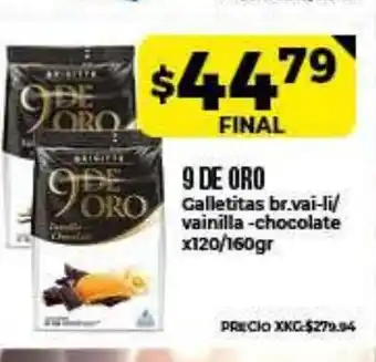 Supermayorista Vital 9 De Oro Galletitas br.vai-li vainilla-chocolate x 120/160gr oferta