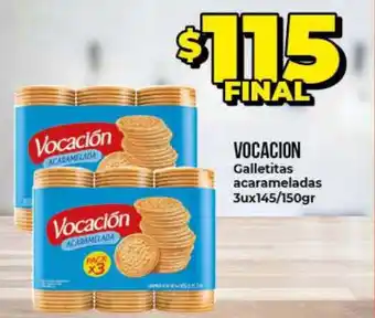 Supermayorista Vital Vocacion Galletitas acarameladas 3 ux145/150gr oferta