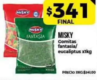 Supermayorista Vital Misky Gomitas fantasia/eucaliptus x 1kg oferta