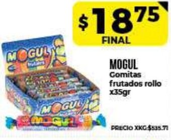 Supermayorista Vital Mogul Gomitas frutados rollo x 35gr oferta