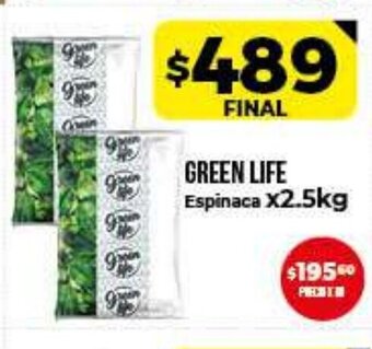 Supermayorista Vital Green Life Espinaca x 2.5kg oferta