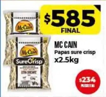 Supermayorista Vital Mc Cain Papas sure crisp x 2.25kg oferta