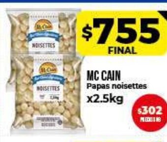 Supermayorista Vital Mc Cain Papas Noisette x 2,5kg oferta