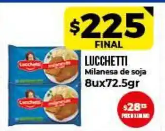 Supermayorista Vital Lucchetti Milanesa de soja 8ux 72.5gr oferta