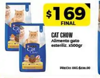 Supermayorista Vital Cat Chow Alimento gato esteriliz x 500gr oferta