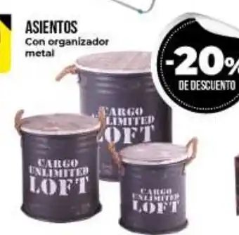 Supermayorista Vital Asientos Con organizador metal oferta