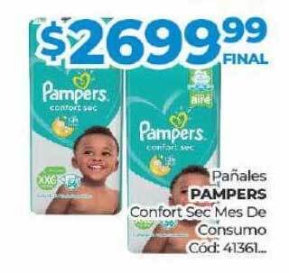 Diarco Pañales pampers confort sec mes de consumo oferta