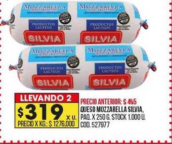 Coto Queso mozzarella silvia oferta