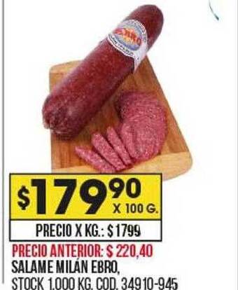 Coto Salame milán ebro oferta