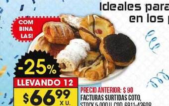 Coto Facturas surtidas coto oferta