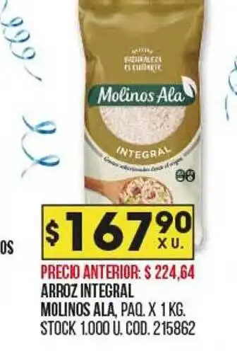 Coto Arroz integral molinos ala oferta