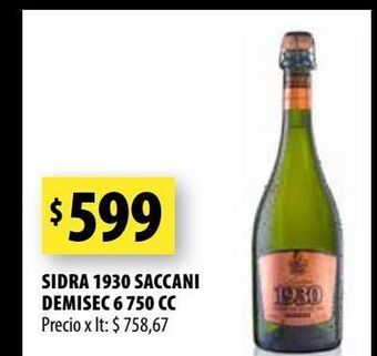 Punto Mayorista Sidra 1930 saccani demisec 6 750 cc oferta