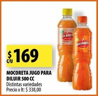 Punto Mayorista Mocoreta jugo para diluir 500 cc oferta
