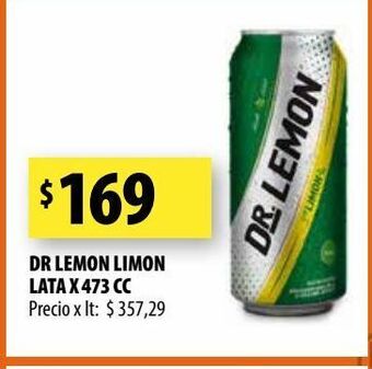 Punto Mayorista Dr lemon limon lata x 473 cc oferta