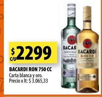Punto Mayorista Bacardi ron 750 cc oferta
