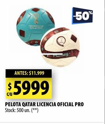 Punto Mayorista Pelota qatar licencia oficial pro oferta