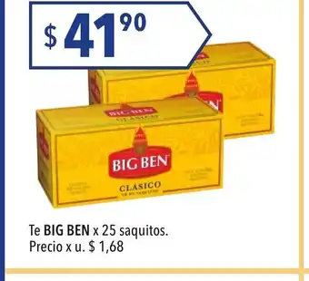 Hergo Big Ben Te x25 saquitos oferta