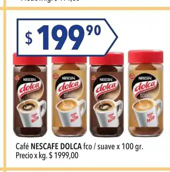 Hergo Nescafe Dolca cafè fco/ suave x100 gr oferta