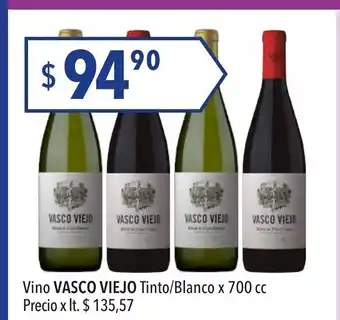 Hergo Vasco Viejo Vino Tinto/Blanco x700 cc oferta