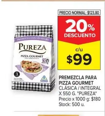 Carrefour Market "Pureza" Premezcla Para Pizza Gourmet x550 g oferta