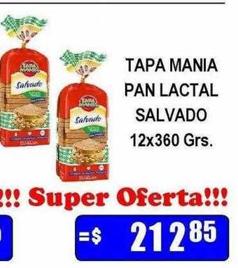 Tapa mania pan lactal salvado