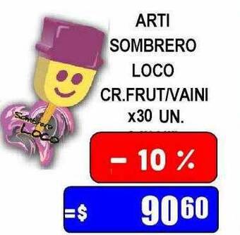 Arti sombrero loco cr. frut vaini