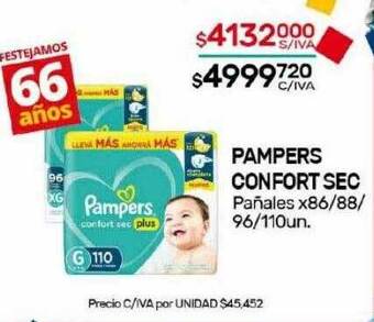 Nini Mayorista Pampers confort sec pañales oferta