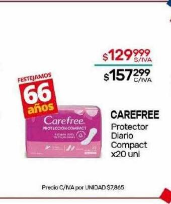 Nini Mayorista Carefree protector diario compact oferta